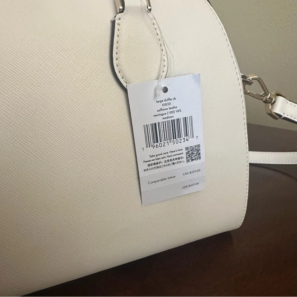 New Kate spade Madison Large Dolly Duffle satchel  Crossbody bag